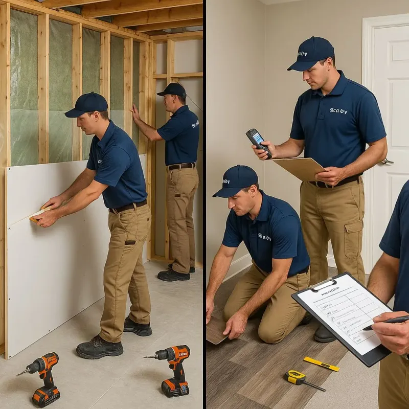 Repairs and Reconstruction process in South Willard, UT